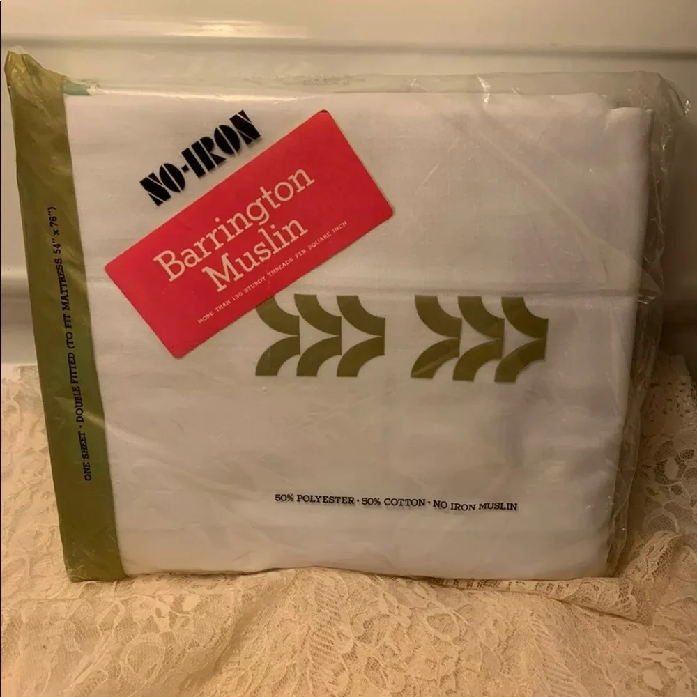Barrington Muslin Sheet - One Sheet 54 X 76 Full sealed
